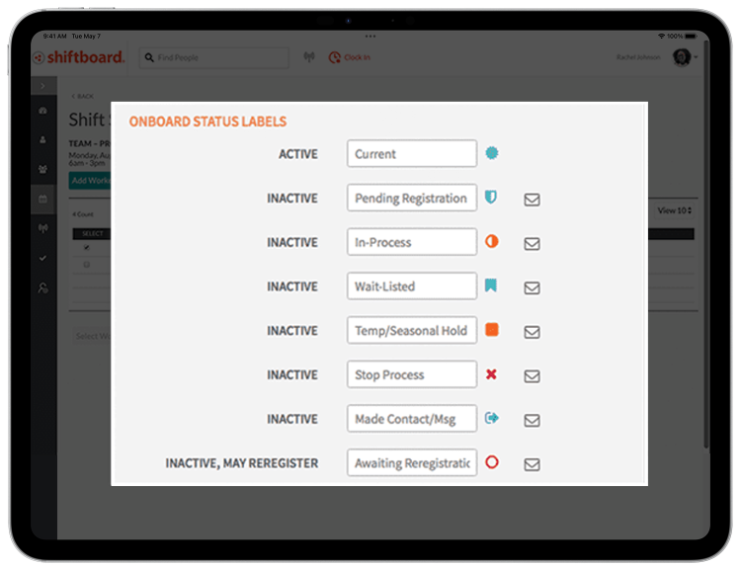 Onboarding Status